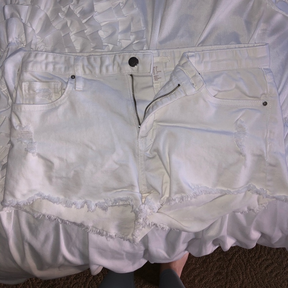 H&M White Denim Shorts